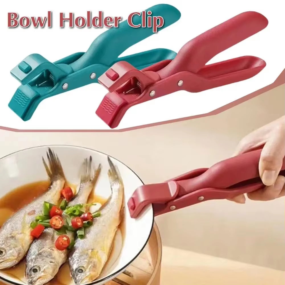 Multi-Purpose Anti-Scald Bowl Holder Clip Solid Color Color Silicone Home Clip Kitchen Scalding 2 anti Tools YM132
