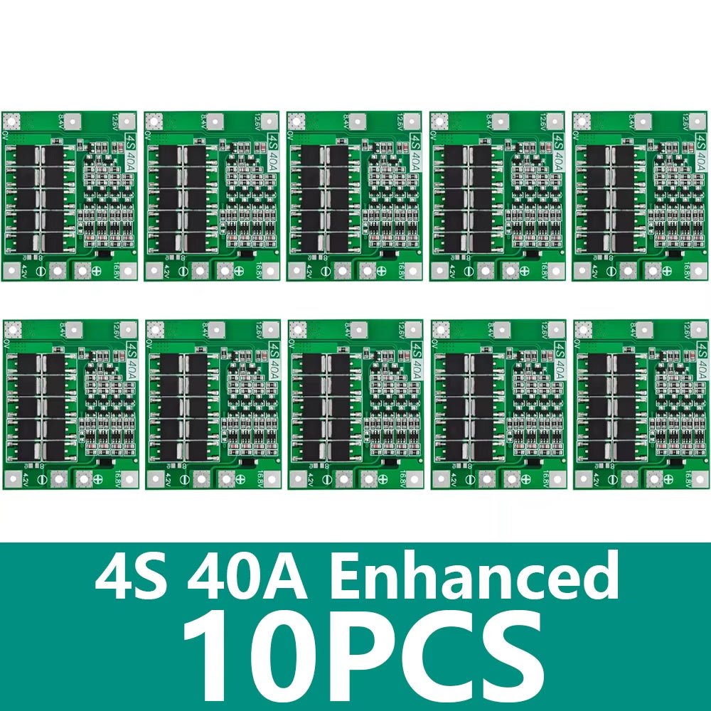 3S 4S 40A 60A Li - Ion Lithium Battery Charger Protection Board 18650 BMS for Drill Motor 11.1V 12.6V/14.8V 16.8V Enhance/Balance - Avidor