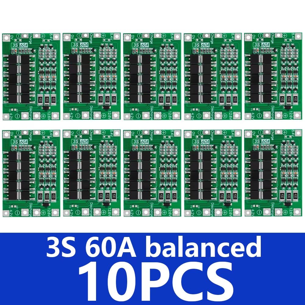 3S 4S 40A 60A Li - Ion Lithium Battery Charger Protection Board 18650 BMS for Drill Motor 11.1V 12.6V/14.8V 16.8V Enhance/Balance - Avidor