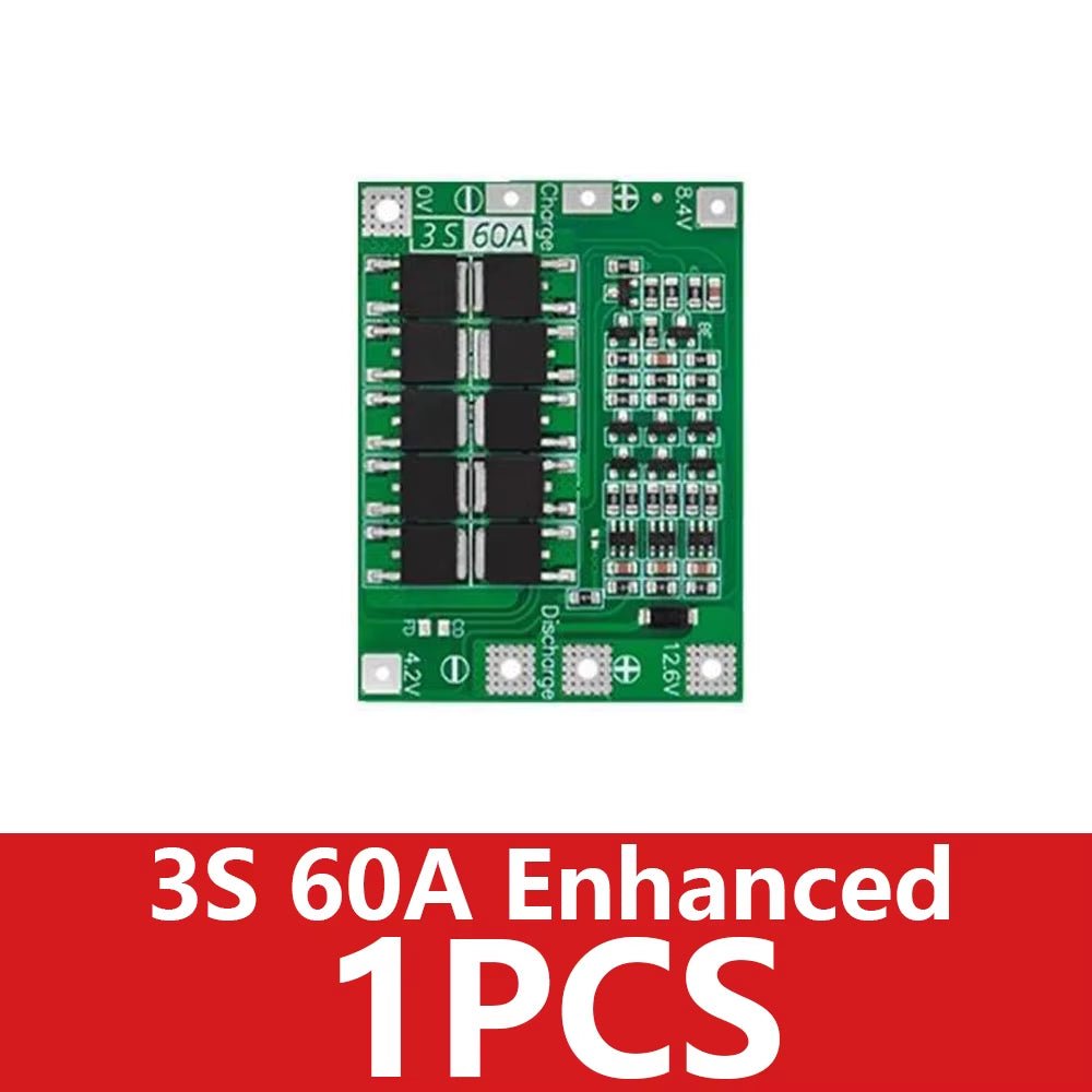 3S 4S 40A 60A Li - Ion Lithium Battery Charger Protection Board 18650 BMS for Drill Motor 11.1V 12.6V/14.8V 16.8V Enhance/Balance - Avidor