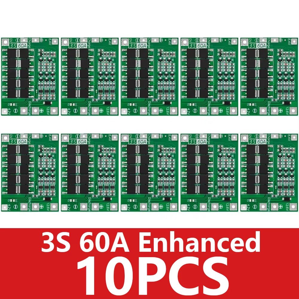 3S 4S 40A 60A Li - Ion Lithium Battery Charger Protection Board 18650 BMS for Drill Motor 11.1V 12.6V/14.8V 16.8V Enhance/Balance - Avidor