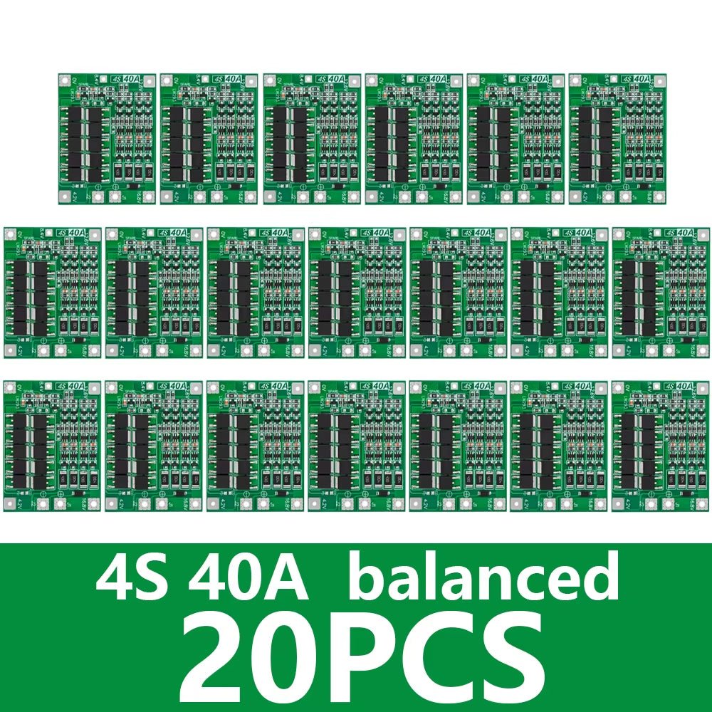 3S 4S 40A 60A Li - Ion Lithium Battery Charger Protection Board 18650 BMS for Drill Motor 11.1V 12.6V/14.8V 16.8V Enhance/Balance - Avidor