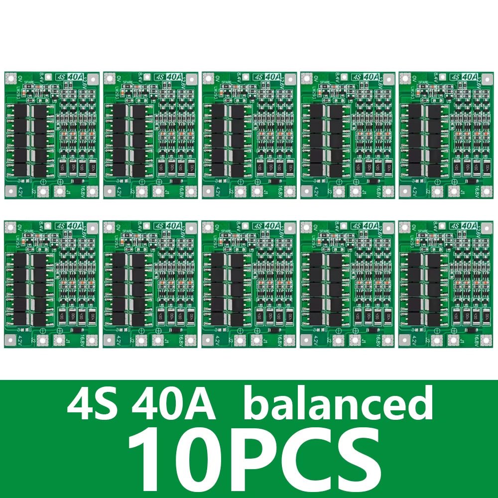 3S 4S 40A 60A Li - Ion Lithium Battery Charger Protection Board 18650 BMS for Drill Motor 11.1V 12.6V/14.8V 16.8V Enhance/Balance - Avidor