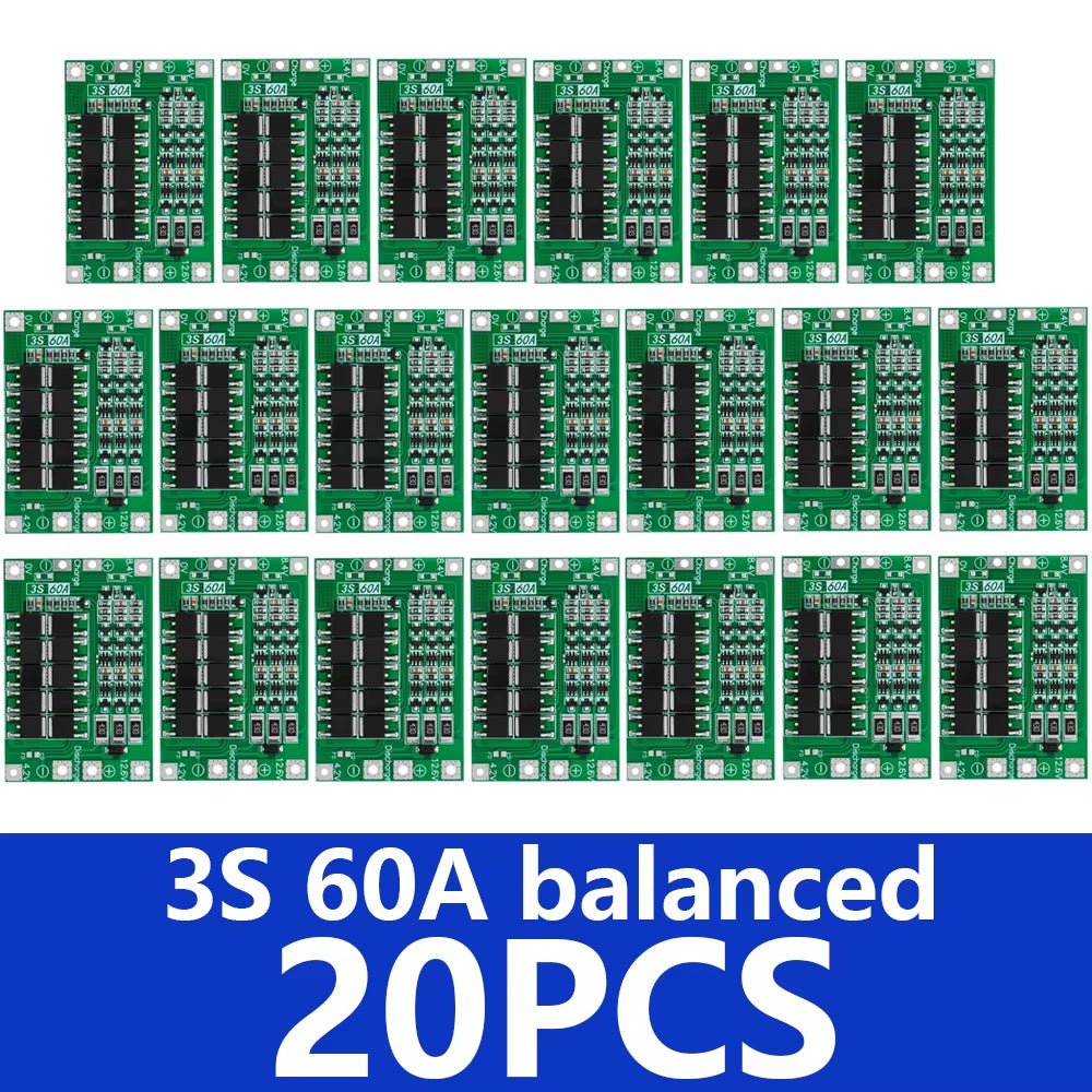 3S 4S 40A 60A Li - Ion Lithium Battery Charger Protection Board 18650 BMS for Drill Motor 11.1V 12.6V/14.8V 16.8V Enhance/Balance - Avidor