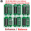 3S 4S 40A 60A Li - Ion Lithium Battery Charger Protection Board 18650 BMS for Drill Motor 11.1V 12.6V/14.8V 16.8V Enhance/Balance - Avidor
