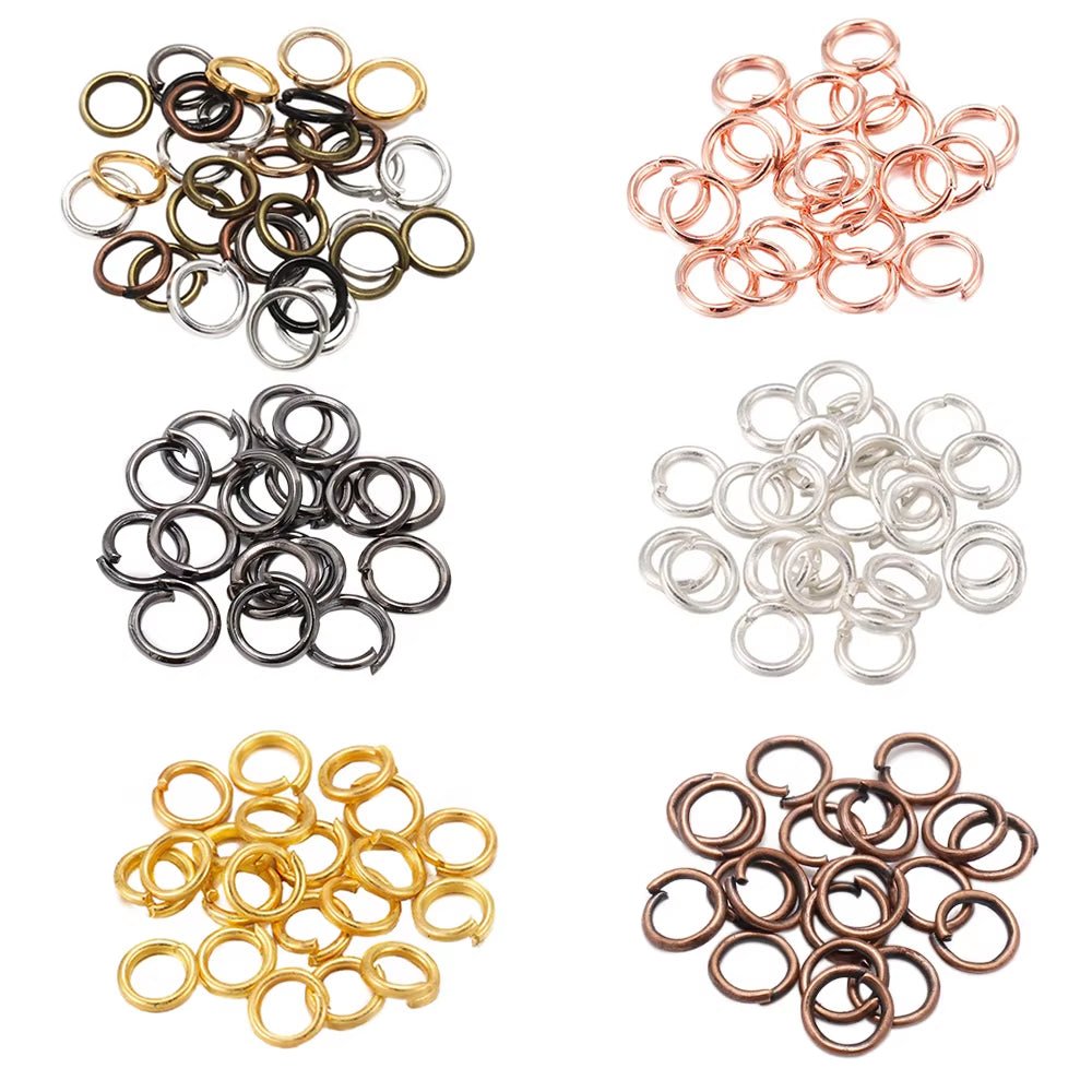 50 - 200Pcs/Lot 3 - 20 Mm Jump Rings Split Rings Connectors for Diy Jewelry Finding Making Accessories Wholesale Supplies - Avidor