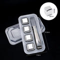 4/6/8 Pcs Stainless Steel Ice Cubes Set Reusable Chilling Stones for Whiskey Wine Wine Cooling Cube Chilling Rock Party Bar Tool
