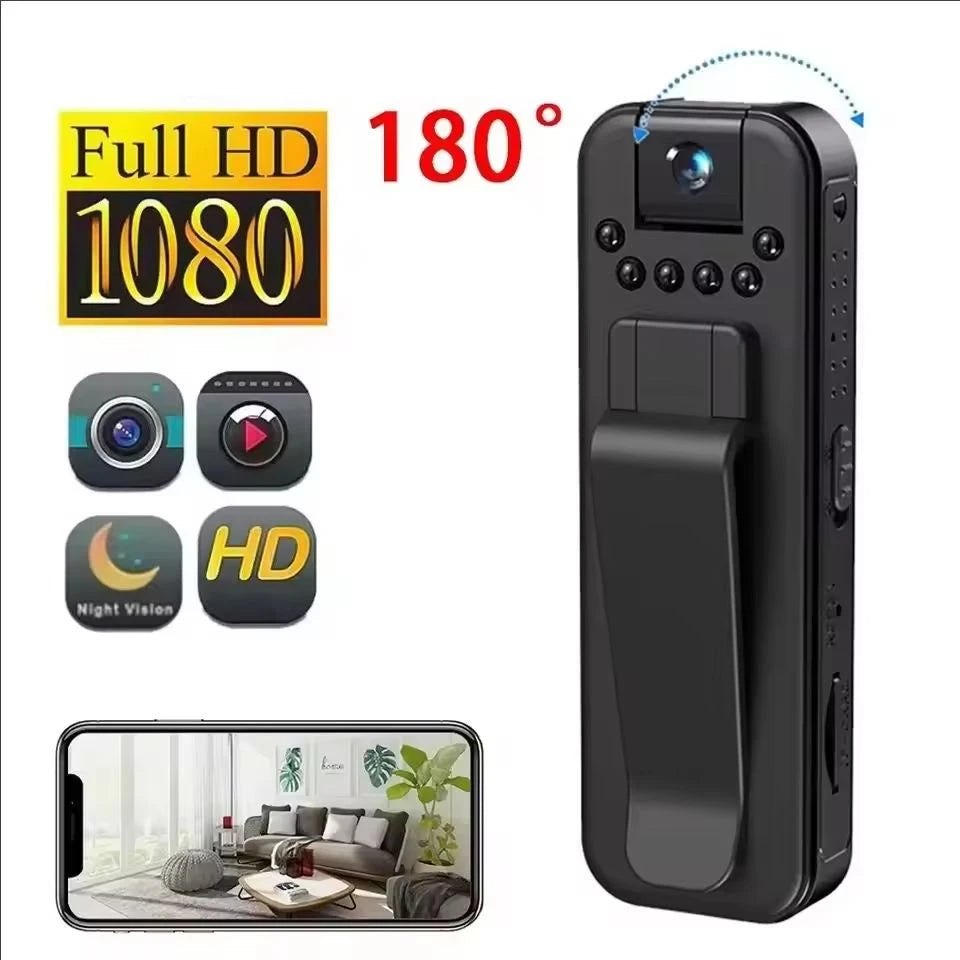 1080P HD Mini Camera Portable Small Digital Video Recorder Surveillance Camcorder Night Vision Video Police Bodycam Infrared