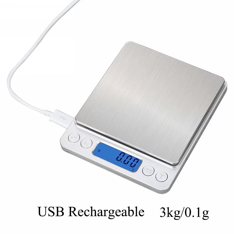 Digital Kitchen Scale 3000G/ 0.1G Small Jewelry Scale Food Scales Digital Weight Gram and Oz Digital Gram Scale with LCD/ Tare - Avidor