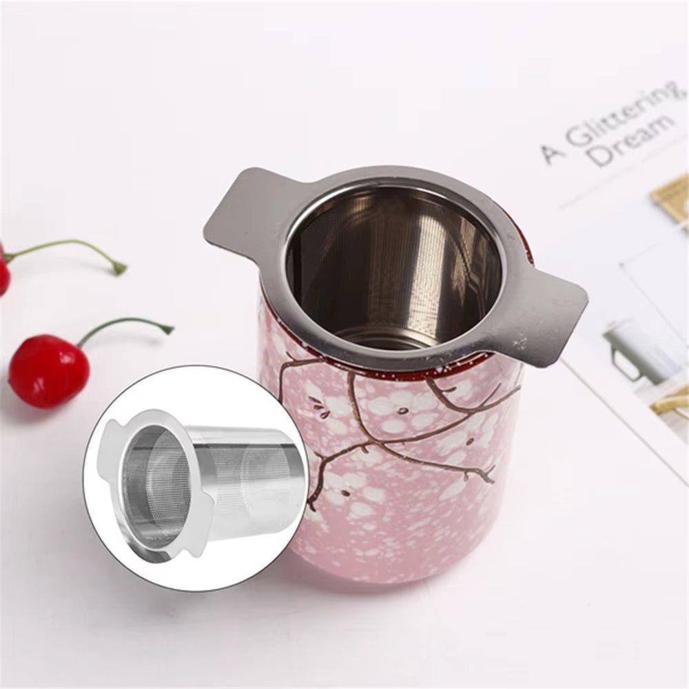 High Quality Tea Infuser Stainless Steel Coffee Tea Strainer Grid Binaural Net Leak Tea Mesh Tea Filter Tea Accessory - Avidor