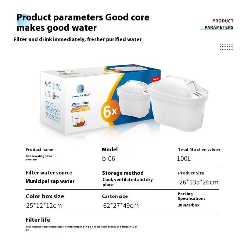 Kitchen Activated Carbon Filter Element Household Water Purifier Filter Water Filter Pitcher Filter Element - Avidor