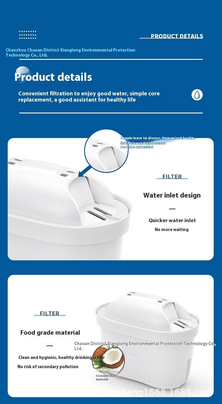 Kitchen Activated Carbon Filter Element Household Water Purifier Filter Water Filter Pitcher Filter Element - Avidor