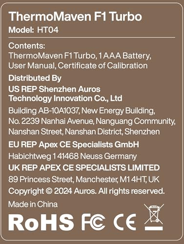 ThermoMaven F1 Turbo Meat Thermometer – Instant Read, Waterproof, Magnetic - Avidor